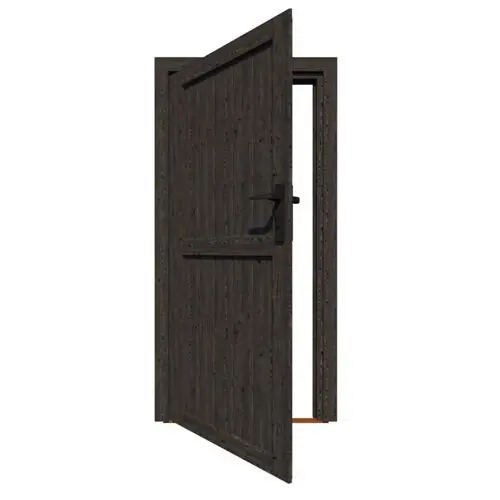 Veilige Betaling Vuren zwart enkele deur dicht LD 78 x 193 cm 146999