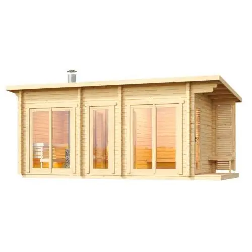 Saunahuis Tampere M 312 x 208 cm Exclusieve Aanbieding