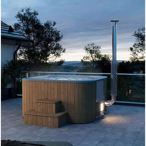 Hottub thermowood deluxe vierkant Lage Prijs