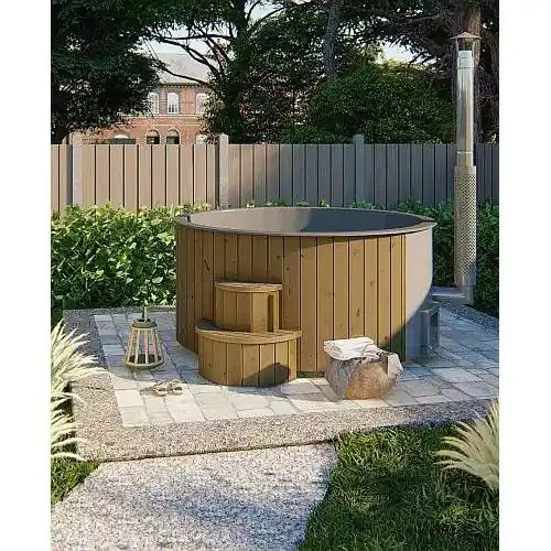 Uitverkoop Hottub thermowood deluxe XL