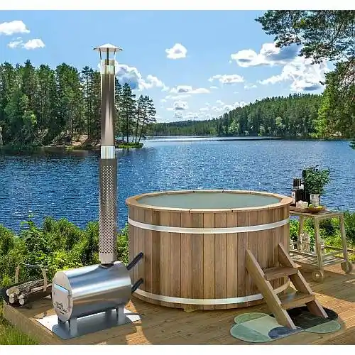 Veilige Betaling Hottub Thermowood met externe kachel