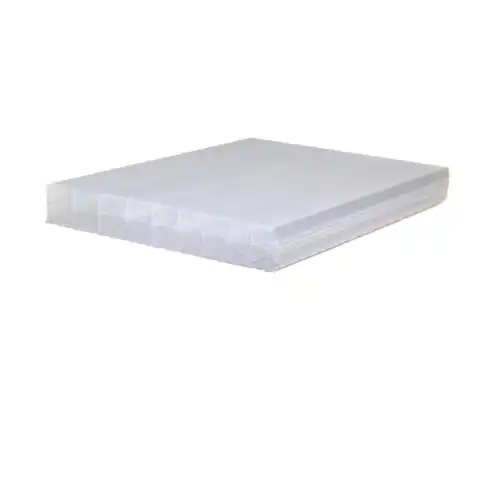 Aanbieding Polycarbonaat kanaalplaat 1 zijdig UV opaal wit 3000 x 980 x 16mm