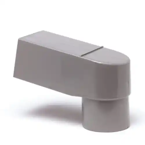 PVC - HWA Grijs Stadsuitloop 60x100mm Ø100mm Uitverkoop
