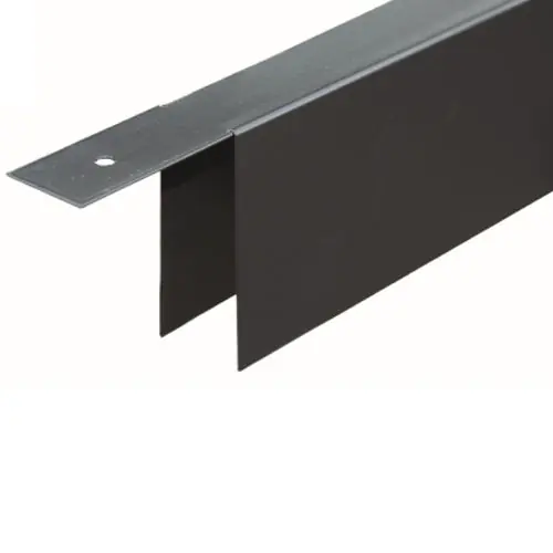 Must-Have Krimp/uitzet en maskeerprofiel voor blokhutprofielen gepoedercoat zwart