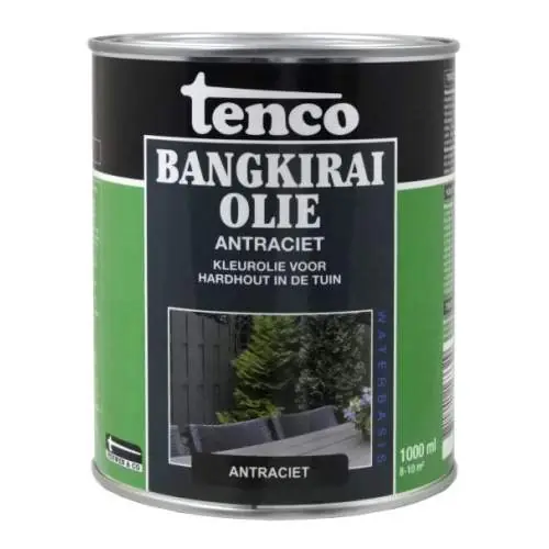 Tenco Bangkirai olie Antraciet 1 liter Tijdelijk Beschikbaar