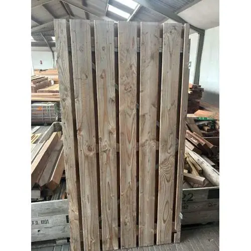Koop Online Restpartij douglas plankendeur geschaafd op stalen frame 16 mm 100 x 195 cm