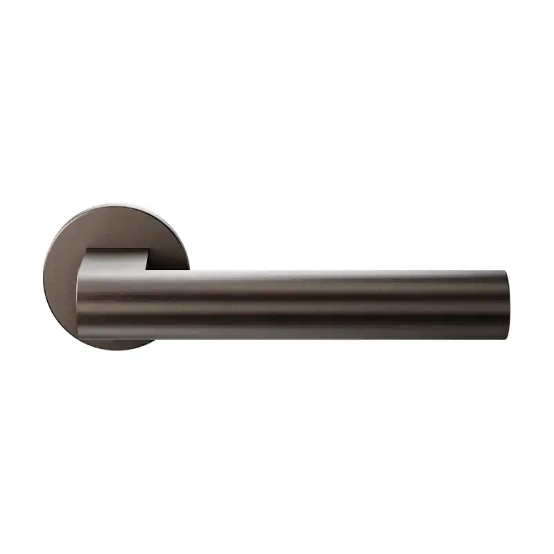 Op = Op GPF3145.A1-00 Dark blend deurkruk Umu op ronde rozet