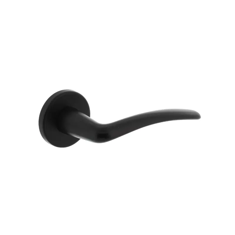 Finale Uitverkoop Intersteel deurkruk Zaia met rozet 49x7 mm zwart