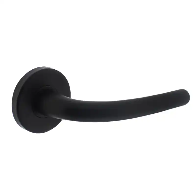 Shop Nu Intersteel deurkruk Elena met rozet 49x7 mm zwart