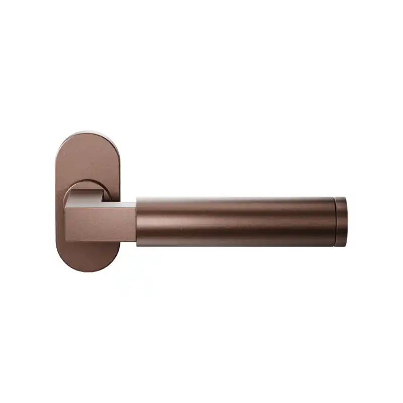 GPF2080.A2-04 Bronze blend Kuri deurkruk op ovale rozet Express Levering