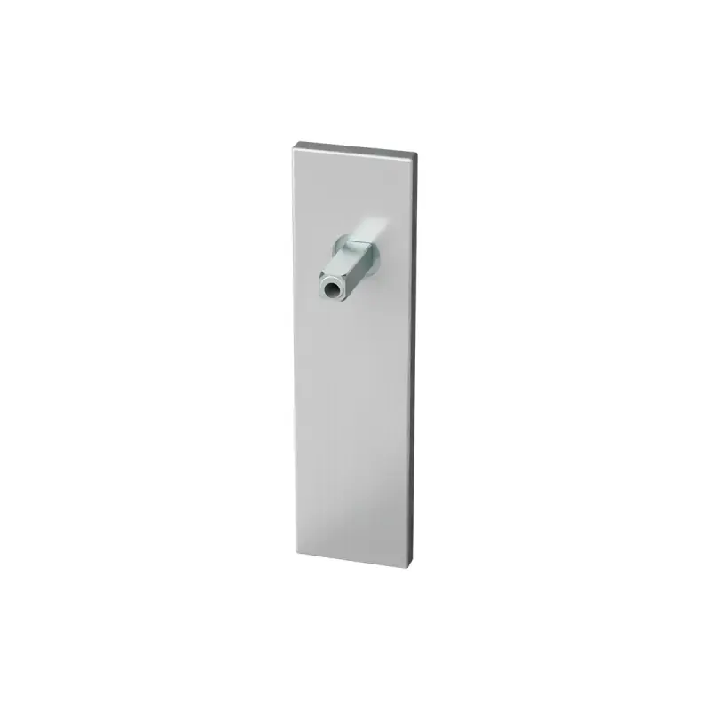 GPF1100.15 kortschild rechthoekig RVS geborsteld met vastgelaste knopvastzetter Meest Verkocht