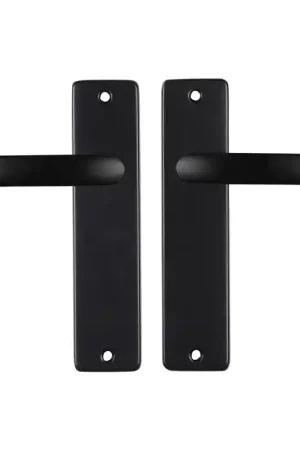 Snelle Levering Starx Blok deurkruk op schild 180x41mm zwart