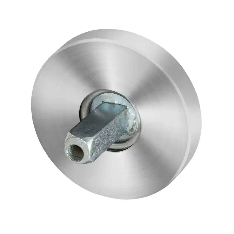 Korting GPF1100.00.400 rozet 50x8mm RVS geborsteld met vastgelaste knopvastzetter