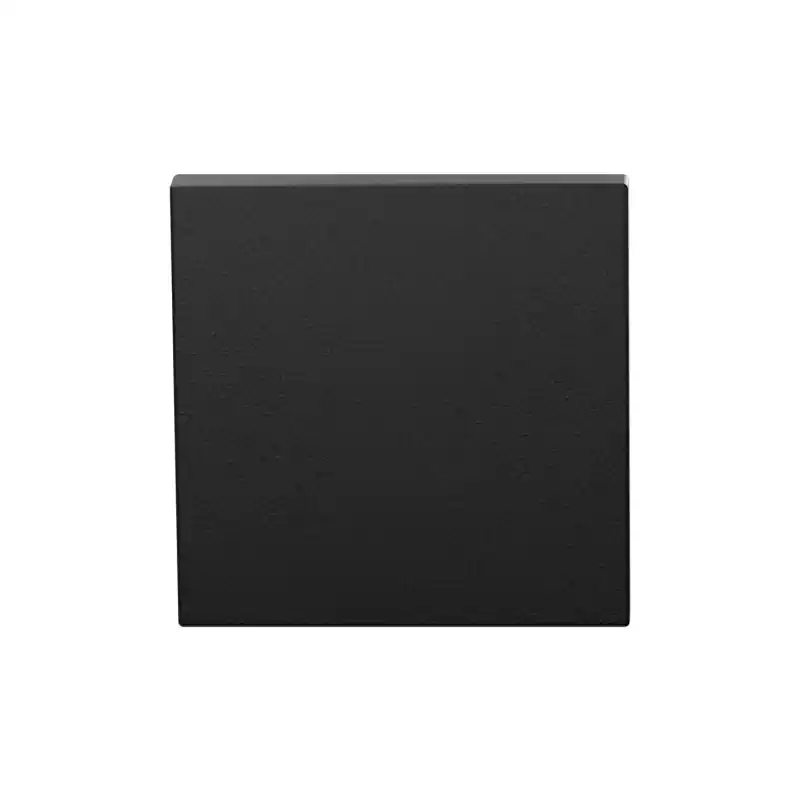 Blinde rozet GPF199E 53x53x6,5mm Zwart Speciale Aanbieding