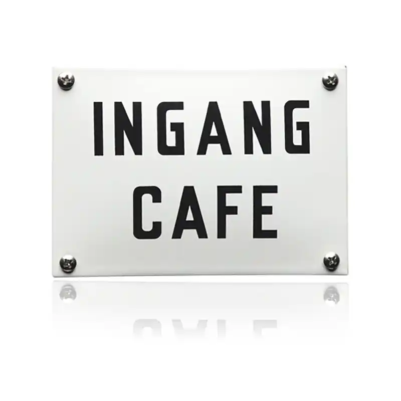 KNH-22 emaille naambordje ‘Ingang Cafe‘ Must-Have