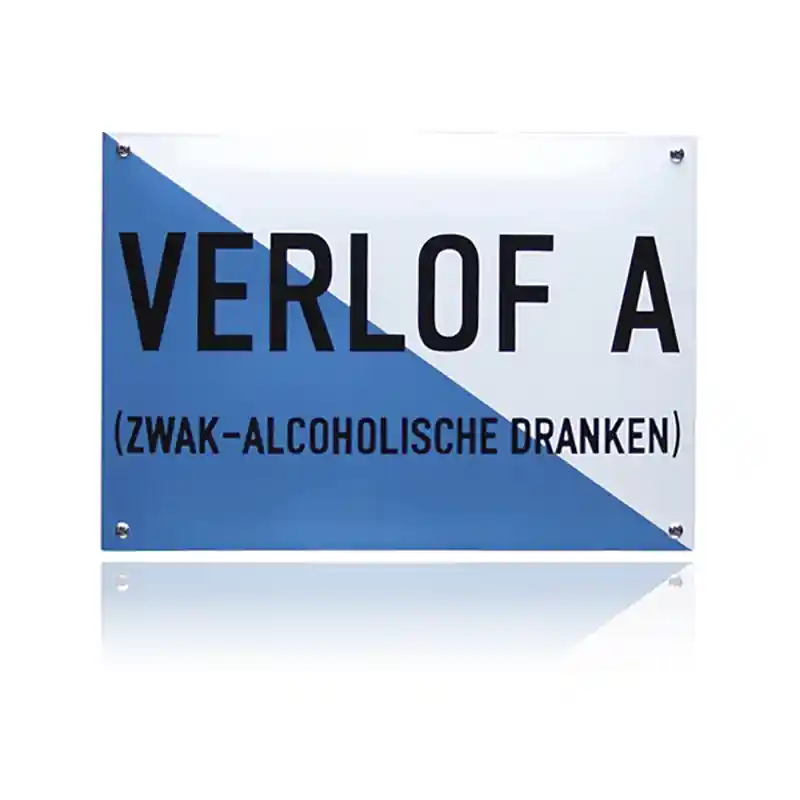 NH-34 emaille naambord ‘Verlof A‘ Favoriet