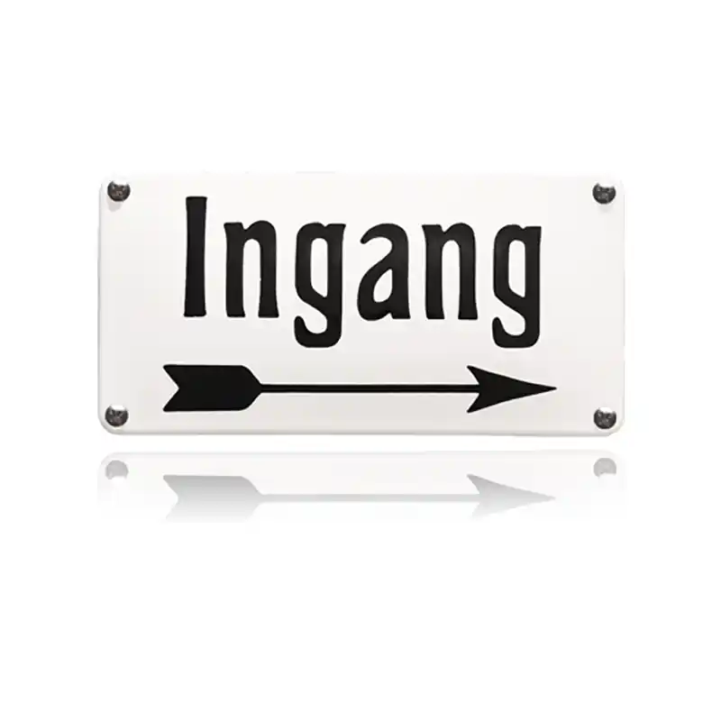 NH-113 emaille naambord ‘Ingang‘ Gratis Retour