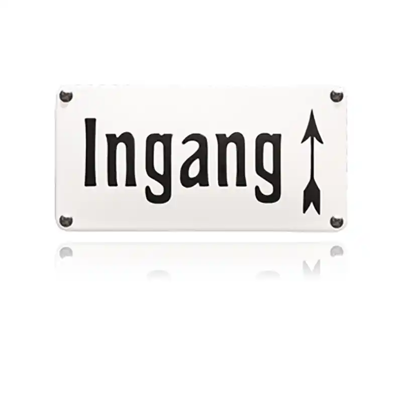 NH-114 emaille naambord ‘Ingang‘ Veilige Betaling