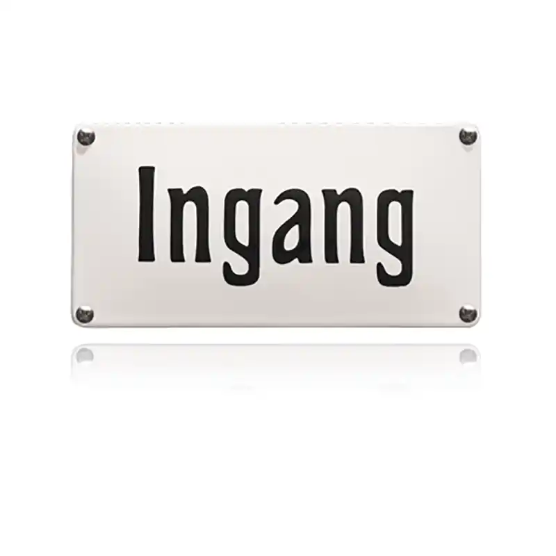 Gereduceerde Prijs NH-111 emaille naambord ‘Ingang‘