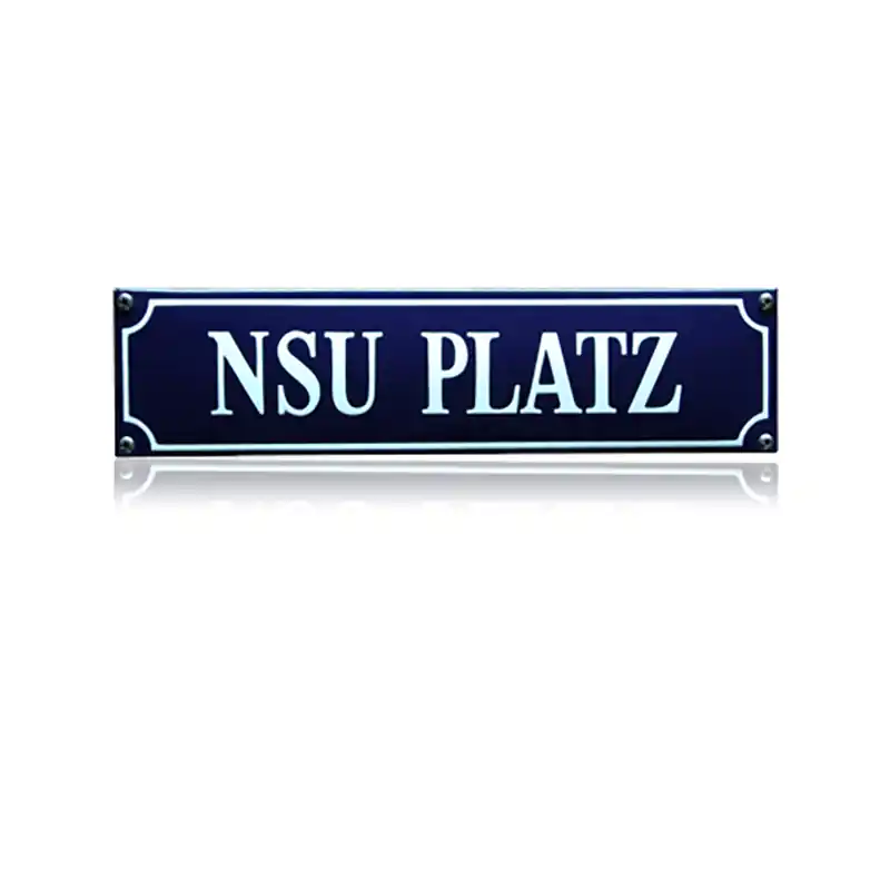 SS-66 emaille straatnaambord ‘NSU platz‘ Seizoensaanbieding