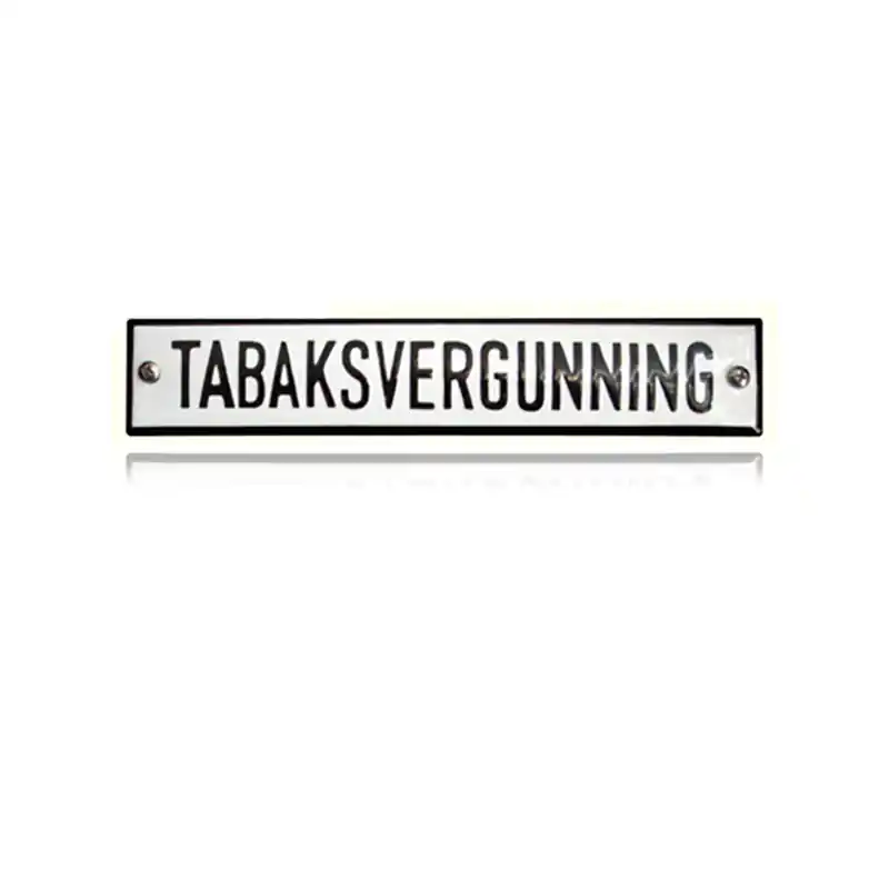 NH-36 emaille naambord ‘Tabaksvergunning‘ Korting