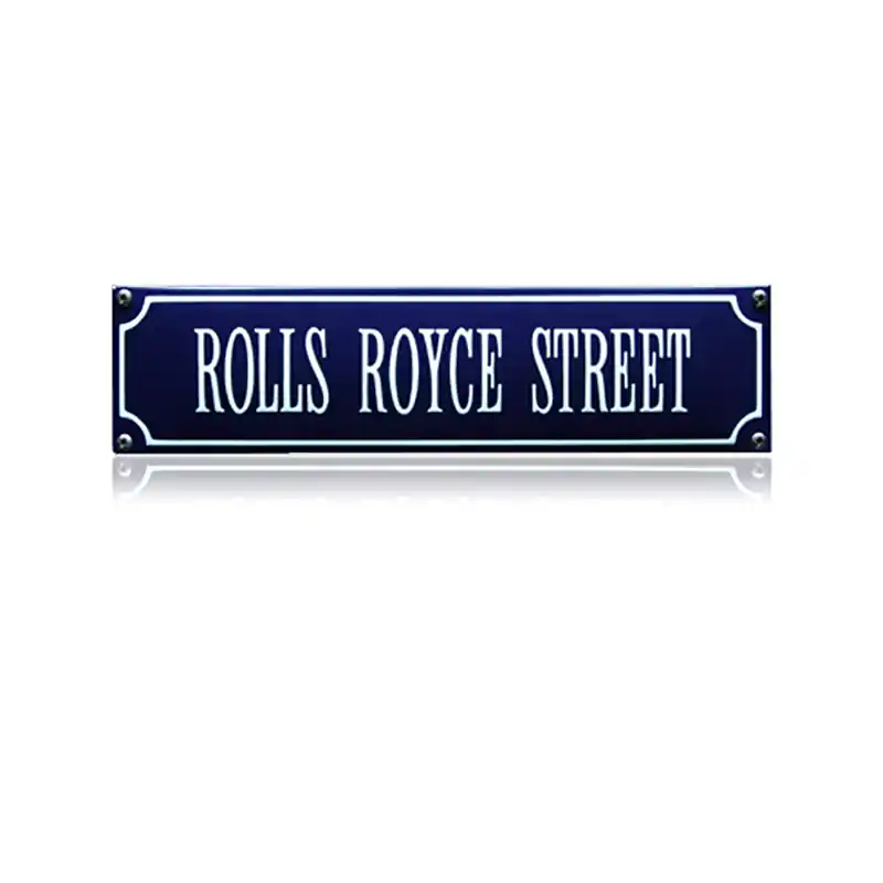 SS-78 emaille straatnaambord ‘Rolls Royce street‘ Bestel Nu