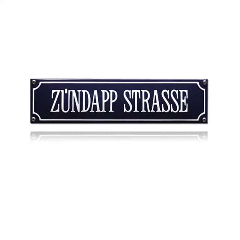 Shop Nu SS-95 emaille straatnaambord ‘Zündapp Strasse‘