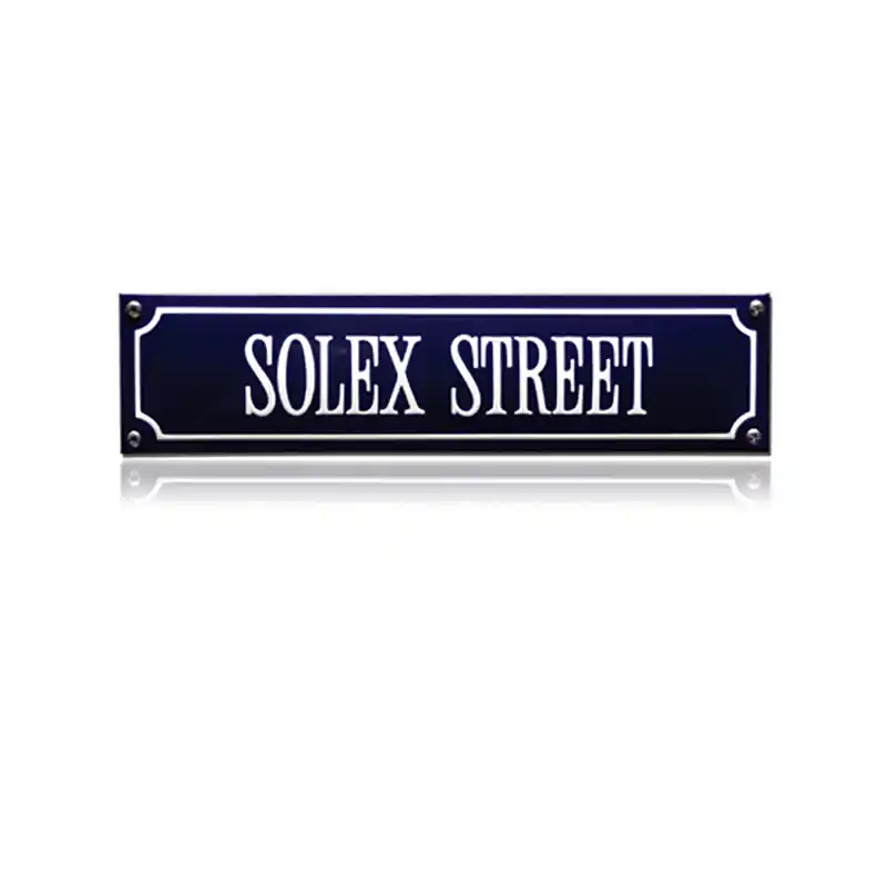SS-84 emaille straatnaambord ‘Solex Street‘ Populair