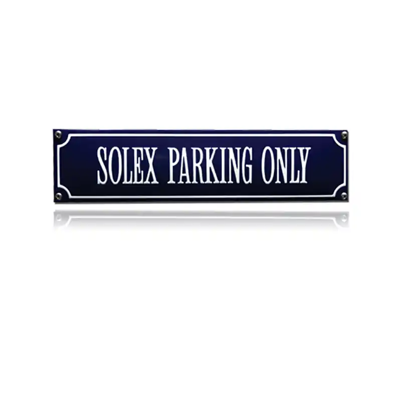 Lage Prijs SS-83 emaille straatnaambord ‘Solex Parking Only‘