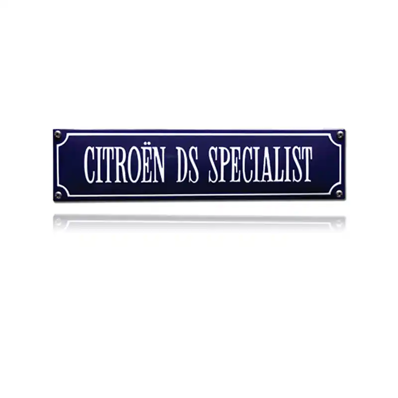 SS-18 emaille straatnaambord ‘Citroën DS Specialist‘ Premium