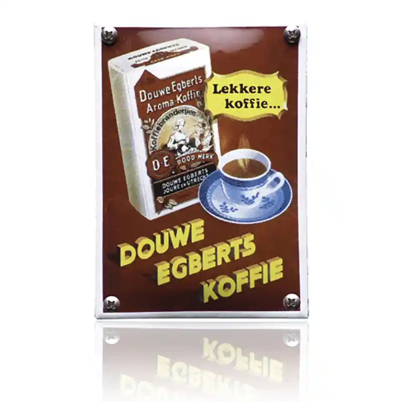 Bestseller NK-12-DE emaille reclamebord ‘Douwe Egberts‘