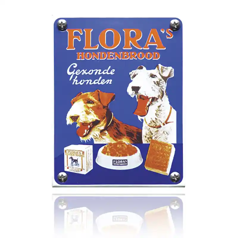 Nieuw NK-15-FL emaille reclamebord ‘Flora‘