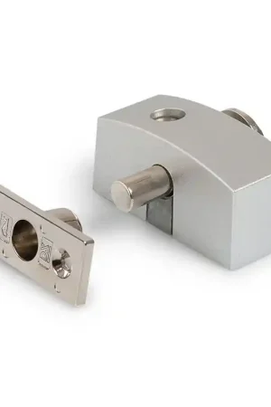 Oplegslot Dulimex smal buitendraaiend 75x33mm, zilver Koopje