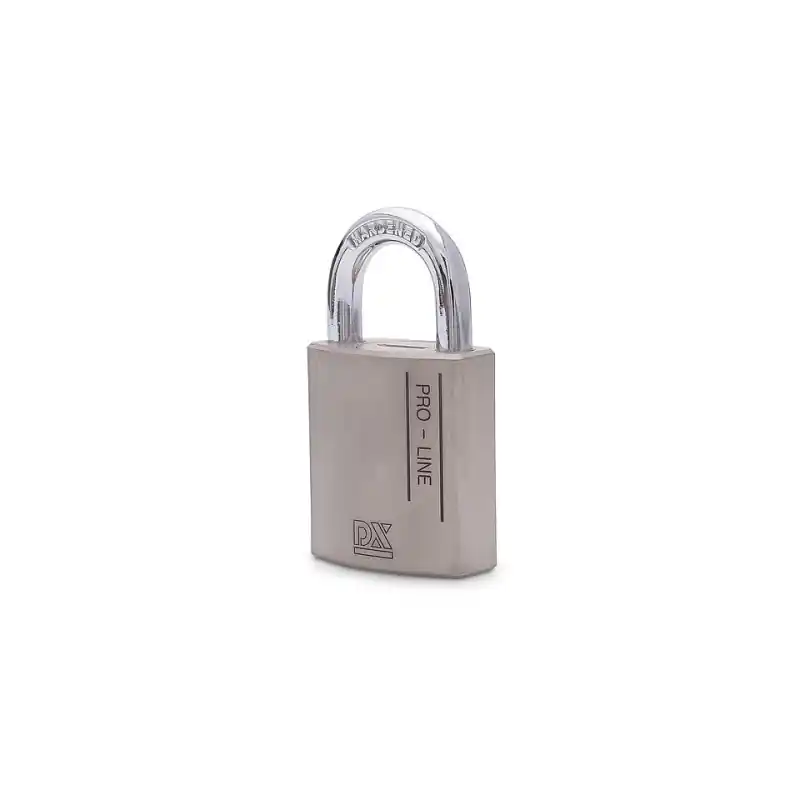Beperkt Aanbod Hangslot met open beugel DX 44 mm verschillend sluitend, zilver