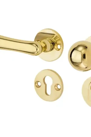 Mi Satori knop/kruk op rozet - SKG Linea XL messing ongelakt Beperkt Aanbod