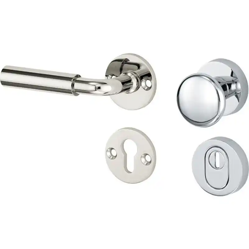 Mi Satori knop/kruk op rozet - SKG Frankfurt glans nikkel / glans chroom Korting