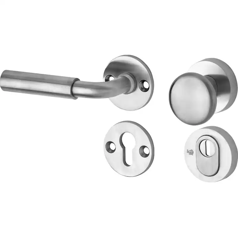 Gratis Retour Mi Satori knop/kruk op rozet - SKG Frankfurt mat nikkel / mat nikkel PVD