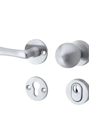 Beperkt Aanbod Mi Satori knop/kruk op rozet - SKG Linea elegant mat chroom
