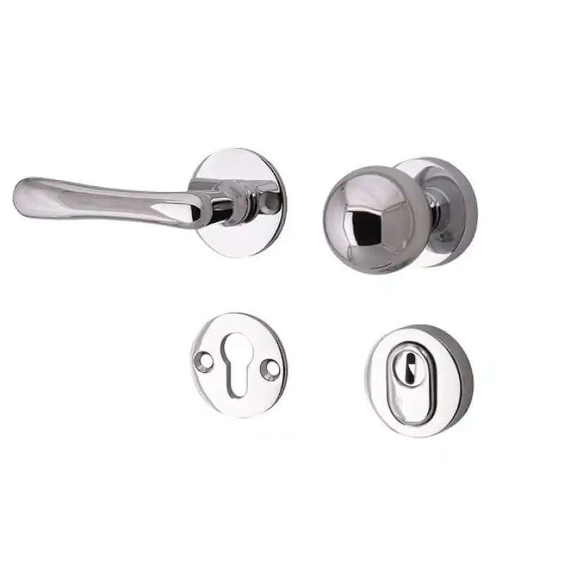 Mi Satori knop/kruk op rozet - SKG Linea glans chroom Op = Op