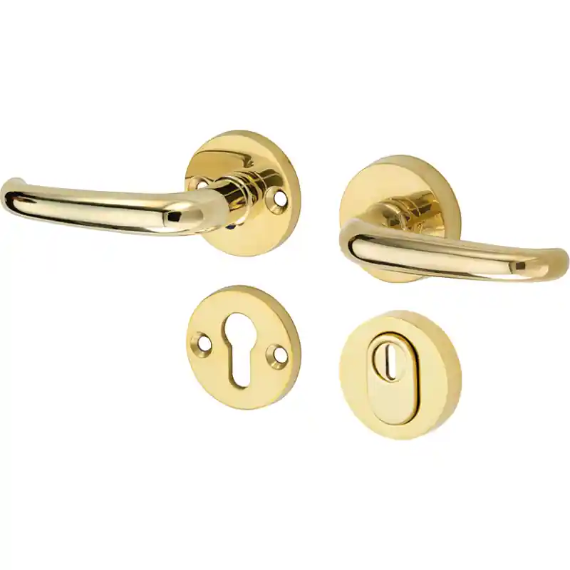 Koop Online Mi Satori kruk/kruk op rozet - SKG Halfsabel messing gelakt/messing PVD