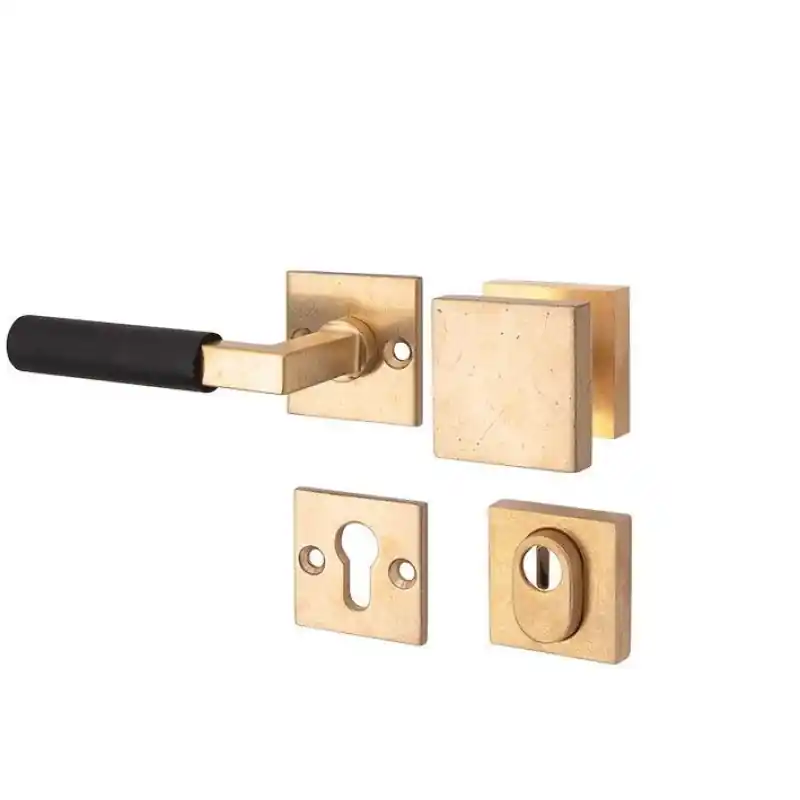 Mi Satori knop/kruk op rozet - SKG Bauhaus messing antiek/zwart Lage Prijs