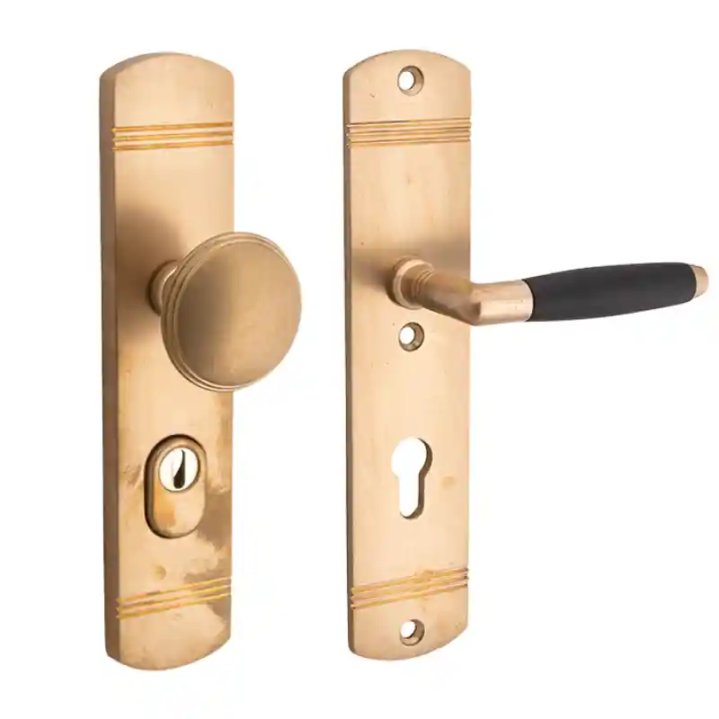 Mi Satori Knopg.RS SKG Ton/Art deco K72 messing getrommeld ebben Flitsaanbieding