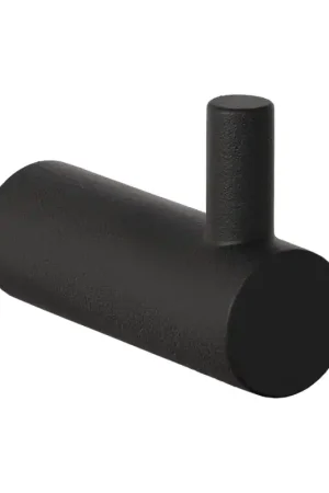 Zwarte jas/handdoekhaak, 40x14 mm Speciale Aanbieding