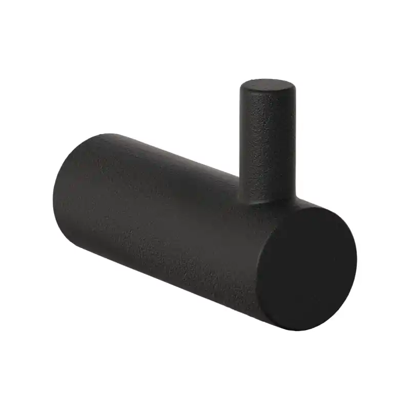 Zwarte jas/handdoekhaak, 40x14 mm Speciale Aanbieding