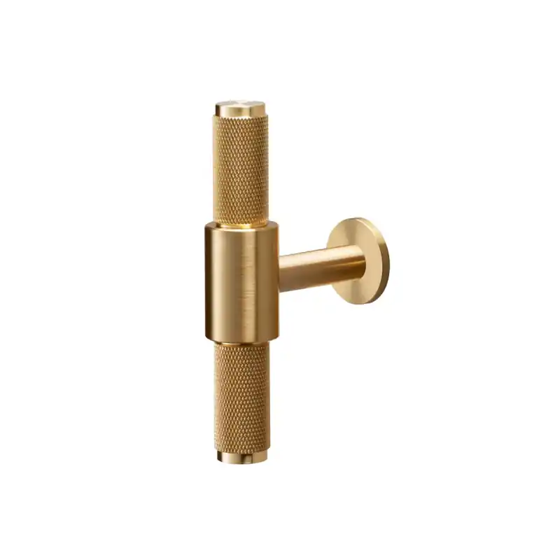 Buster and Punch Cross T-bar meubelgreep 94 mm messing Veilige Betaling