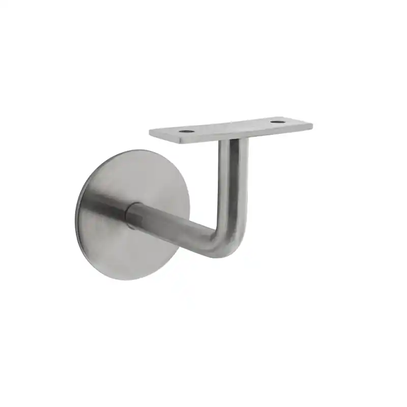Intersteel Leuninghouder gebogen vlak zadel RVS matgeborsteld, 80x60x75mm Must-Have