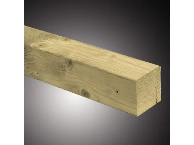 Vuren Paal 7 x 7 cm (70 x 70 mm) Geïmpregneerd - Lengte 270 cm Koopje