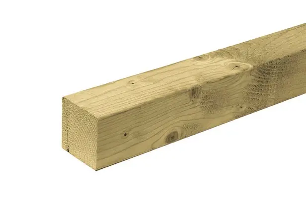 Vuren Paal 9 x 9 cm (90 x 90 mm) Geschaafd Geïmpregneerd - Lengte 300 cm Gratis Retour