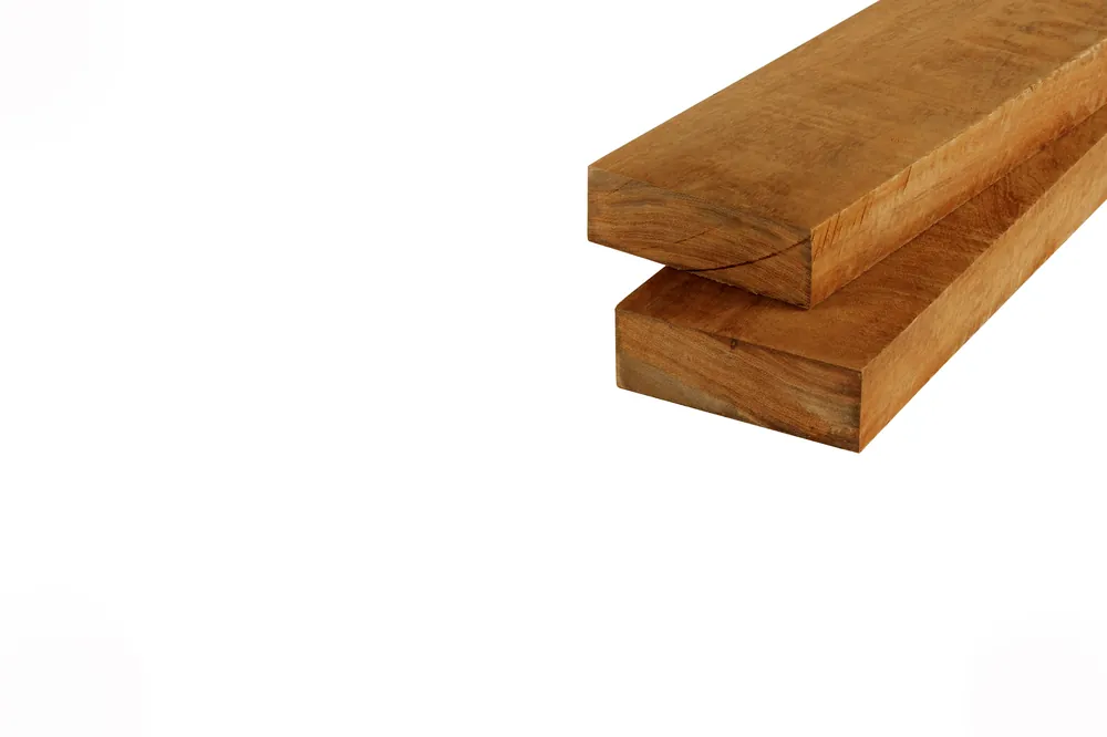 Korting Hardhout Azobe Balk 5 x 15 cm (50 x 150 mm) Fijnbezaagd - Lengte 300 cm