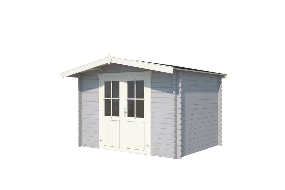 Outdoor Life Blokhut Baltimore Platinum Grey-Wit 292 x 230 cm Shop Nu